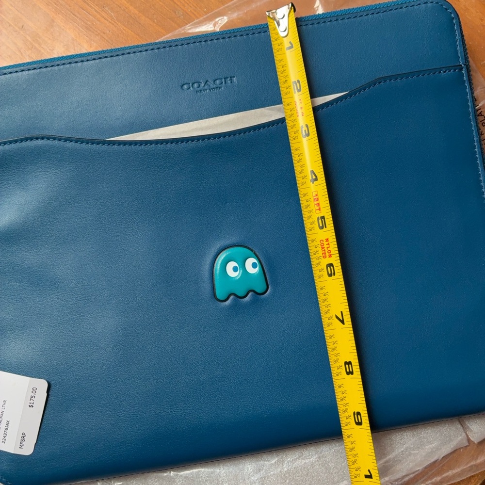 Coach Pac-Man, rare blue tech Laptop Sleeve
